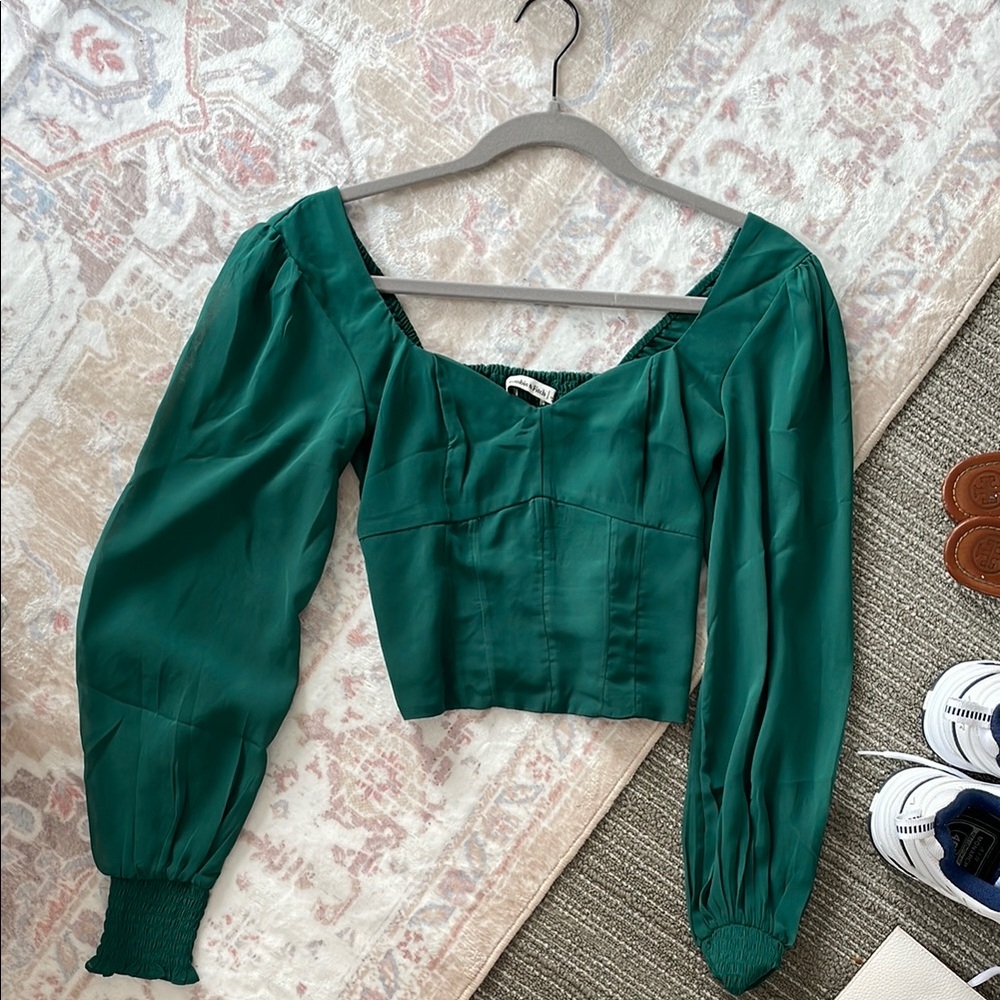 Green Women's Abercrombie Top